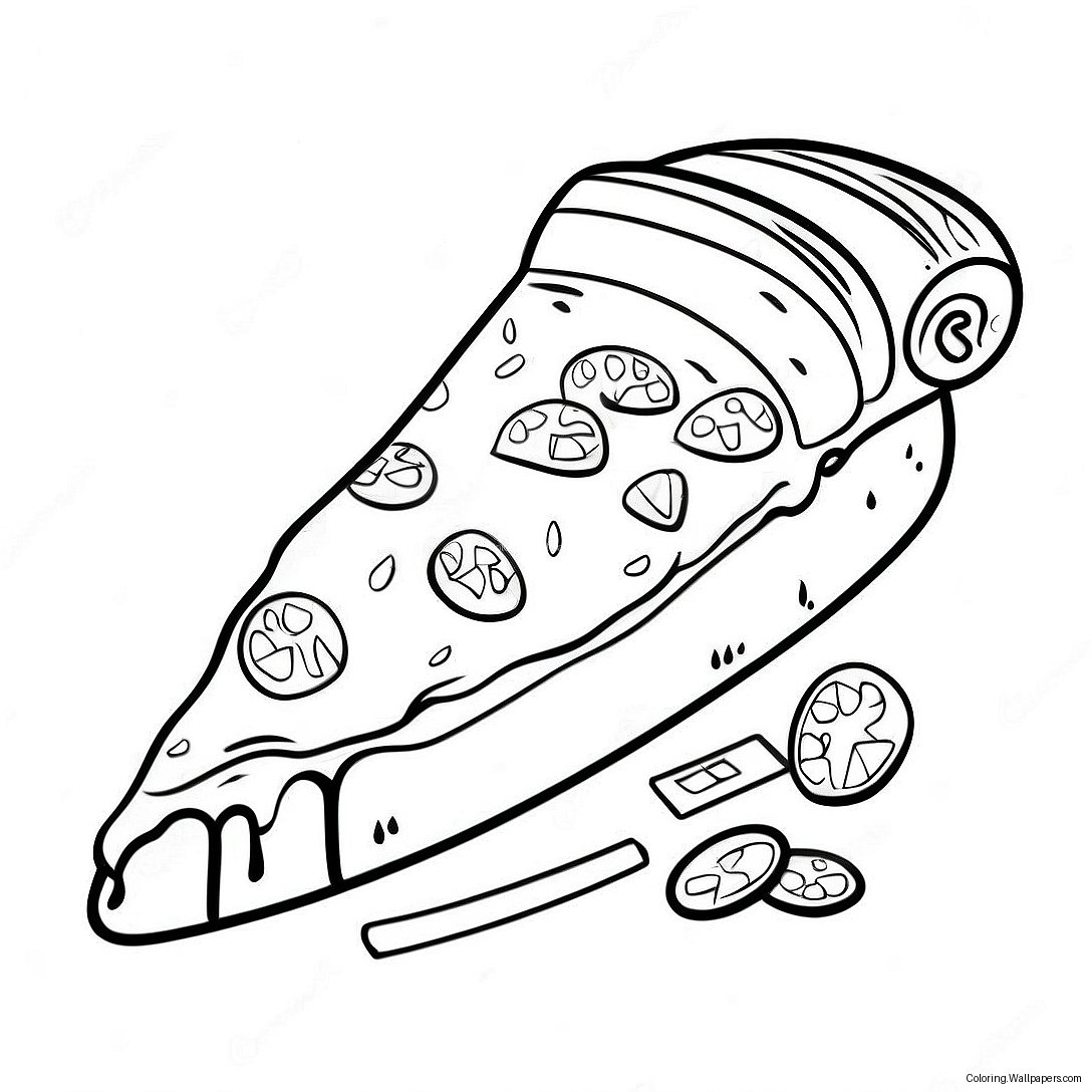 Page À Colorier Part De Pizza Little Caesars 38925