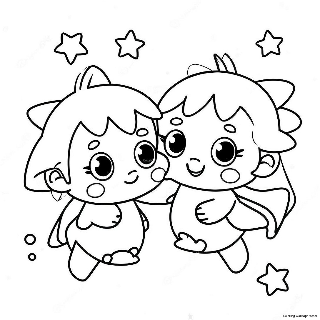 Little Twin Stars Coloring Page 4063