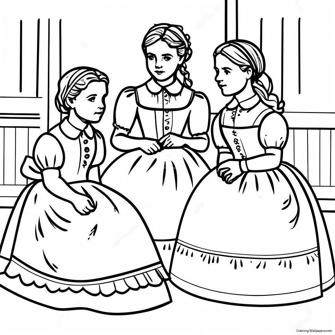 Little Women Coloring Page 56087