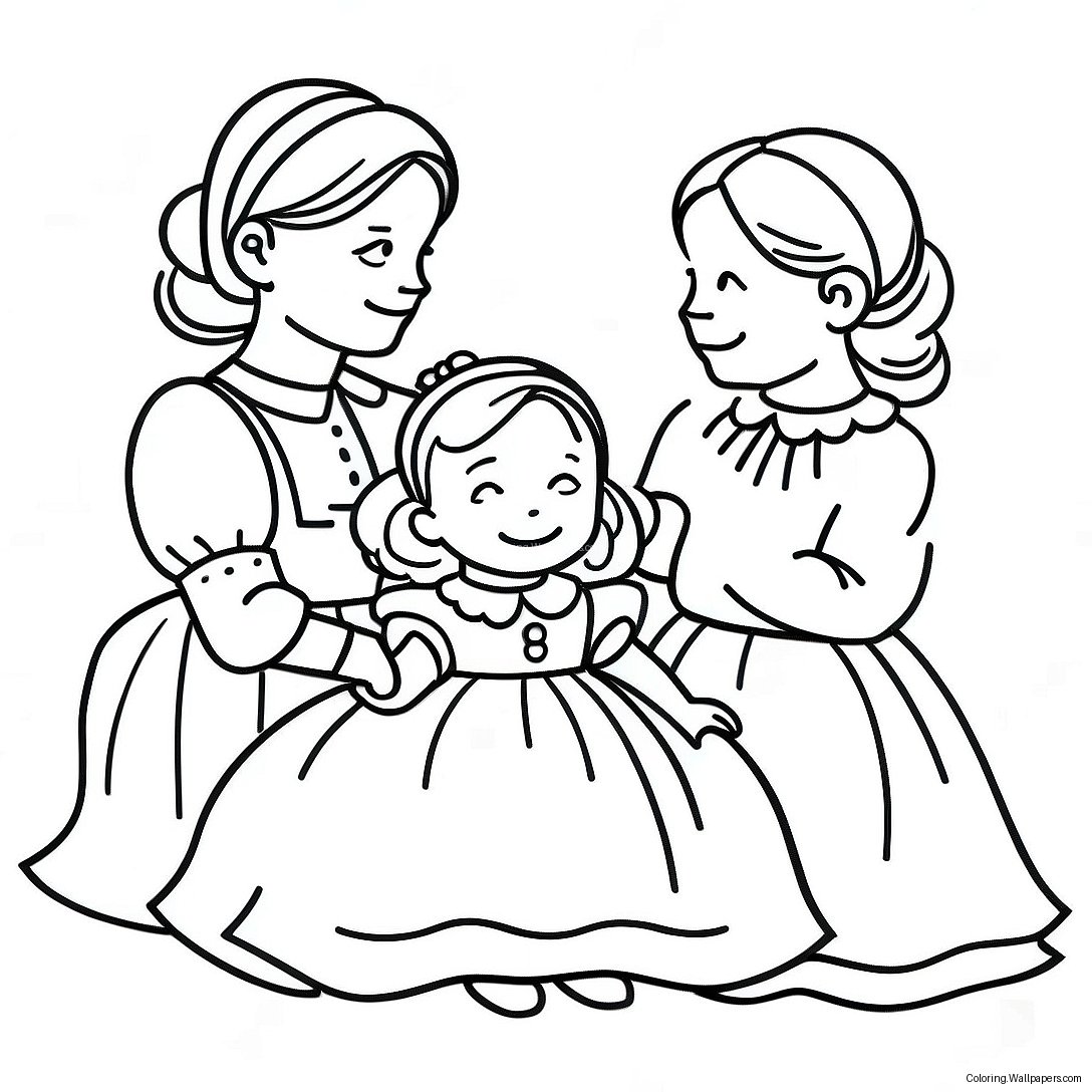 Little Women Coloring Page 56088