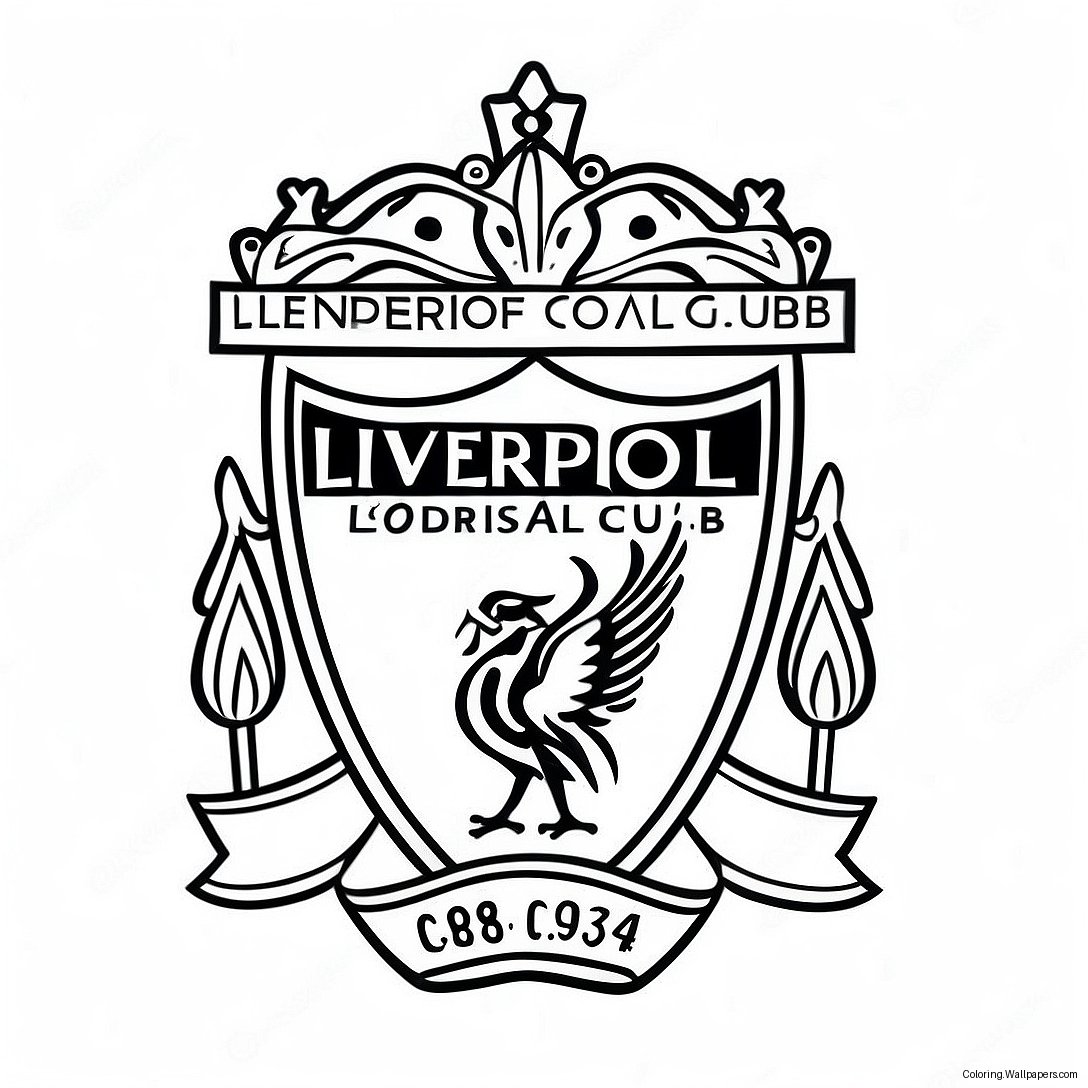 Liverpool Football Club Coloring Page 33136