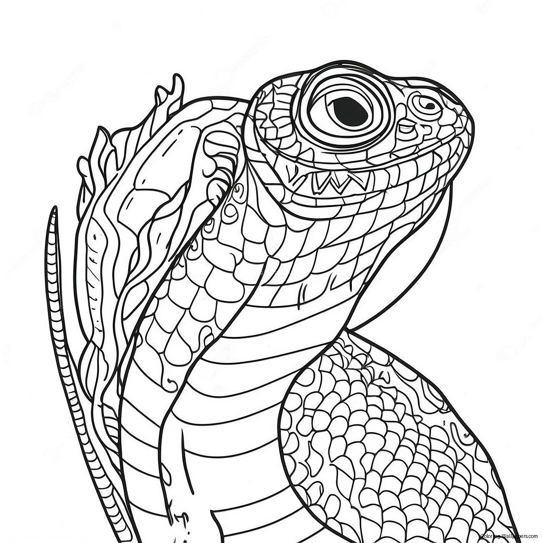 Lizard Man Coloring Page 50473