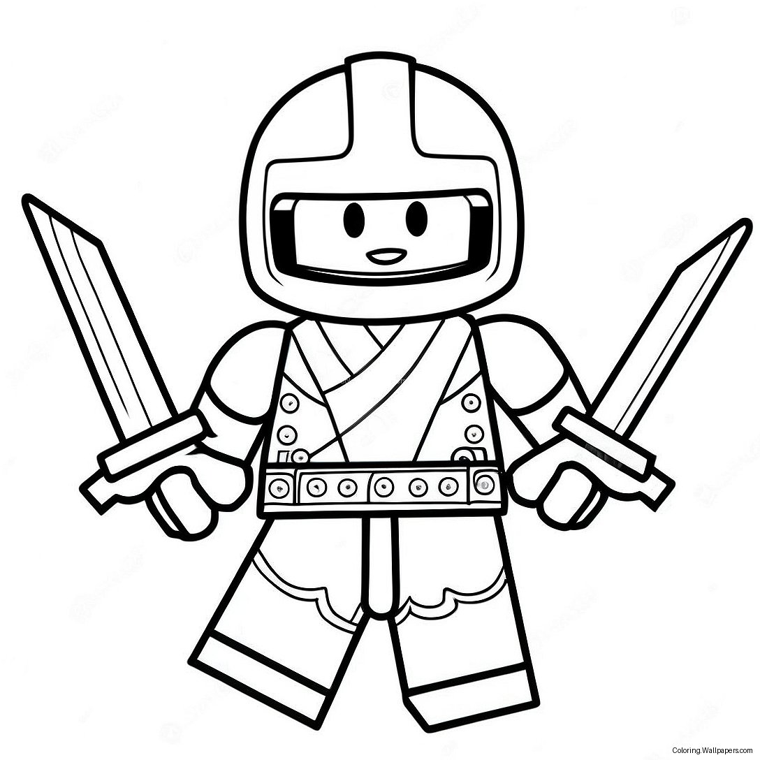 Lloyd Garmadon In Action Coloring Page 44352