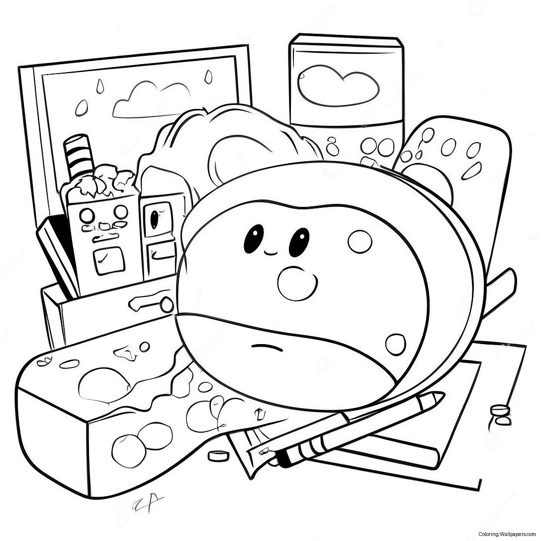 Lofi Coloring Page 46066