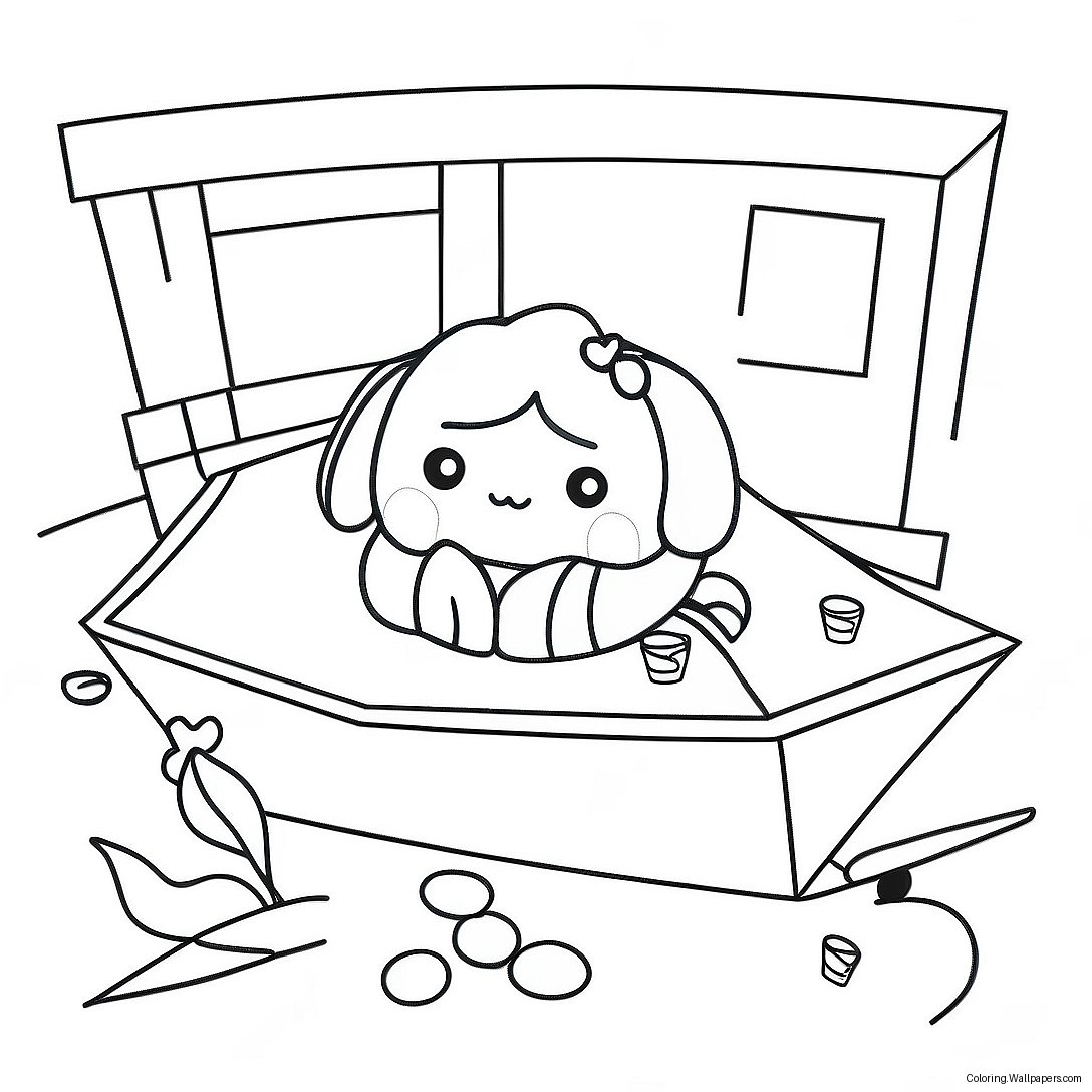 Lofi Coloring Page 46068