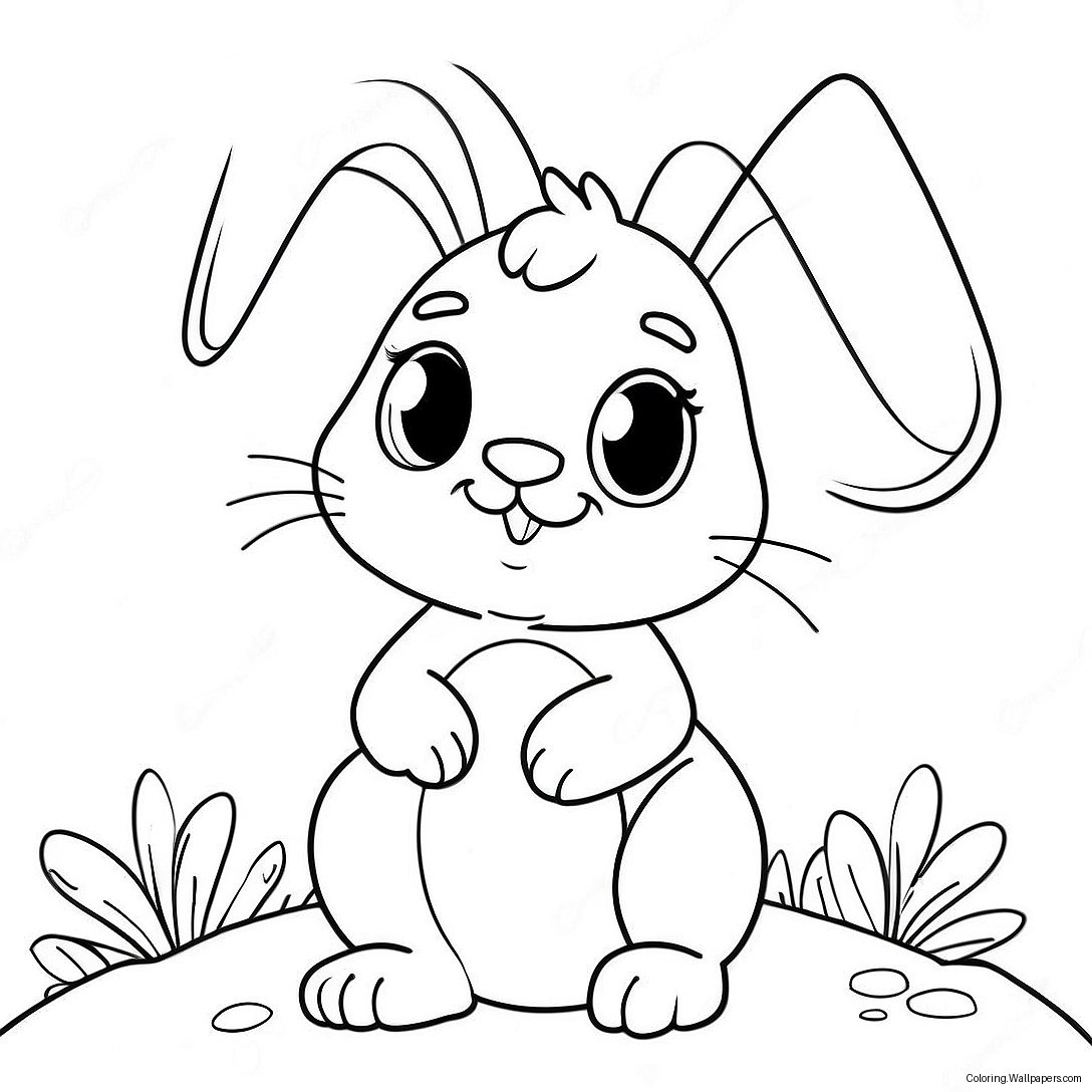 Página Para Colorear Del Conejo De Pascua Lol 56697