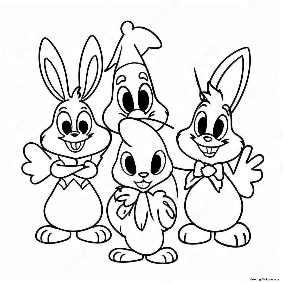 Looney Tunes Julkaraktärer Färgläggningssida 55442