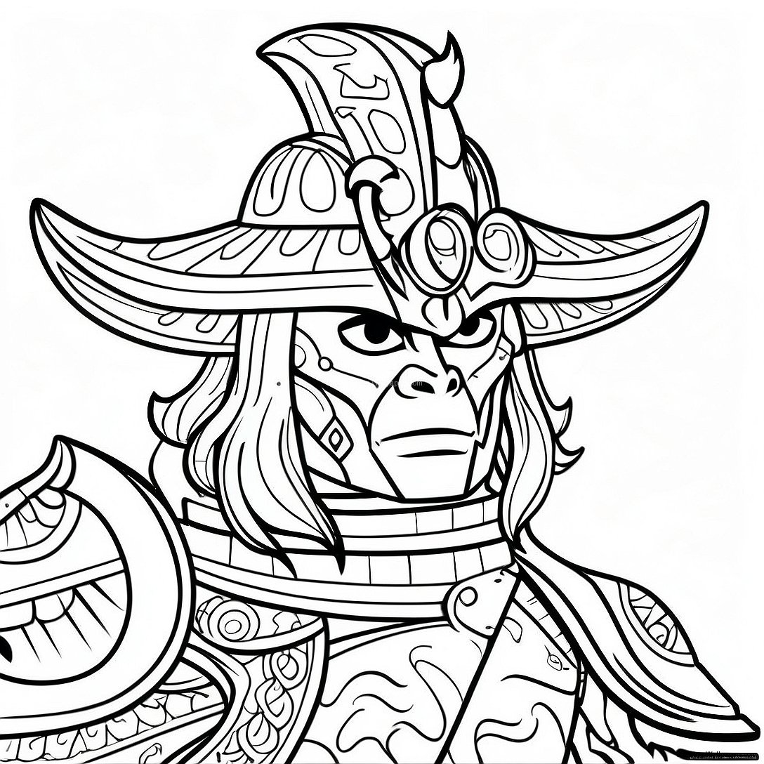 Lord Garmadon Epic Battle Coloring Page 55235