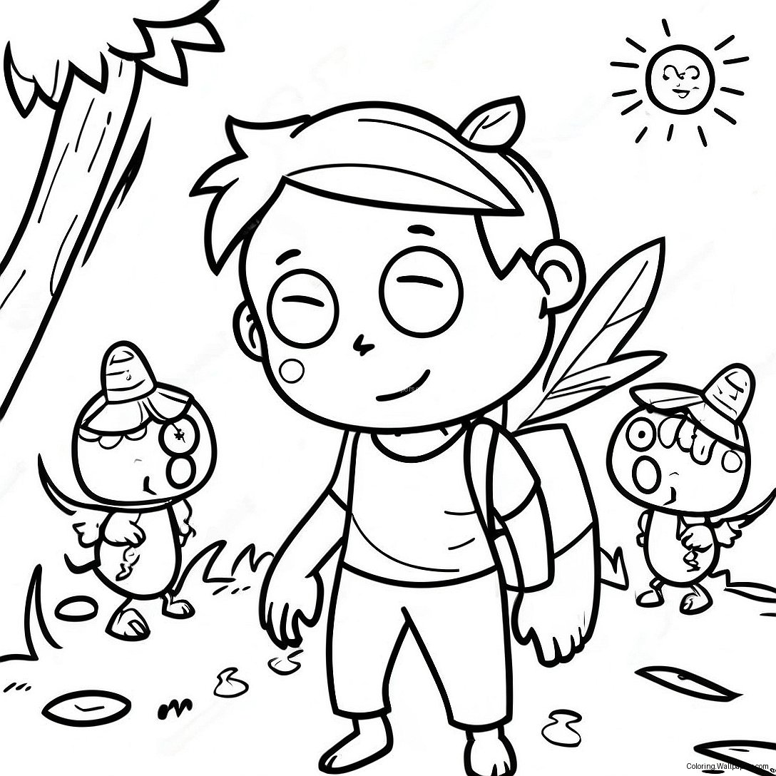 Lord Of The Flies Themed Coloring Page 27698