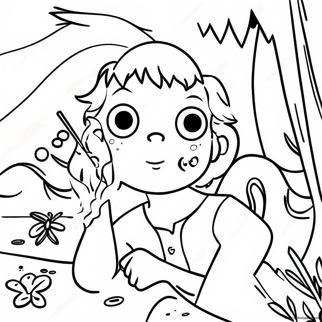 Lord Of The Flies Themed Coloring Page 27700