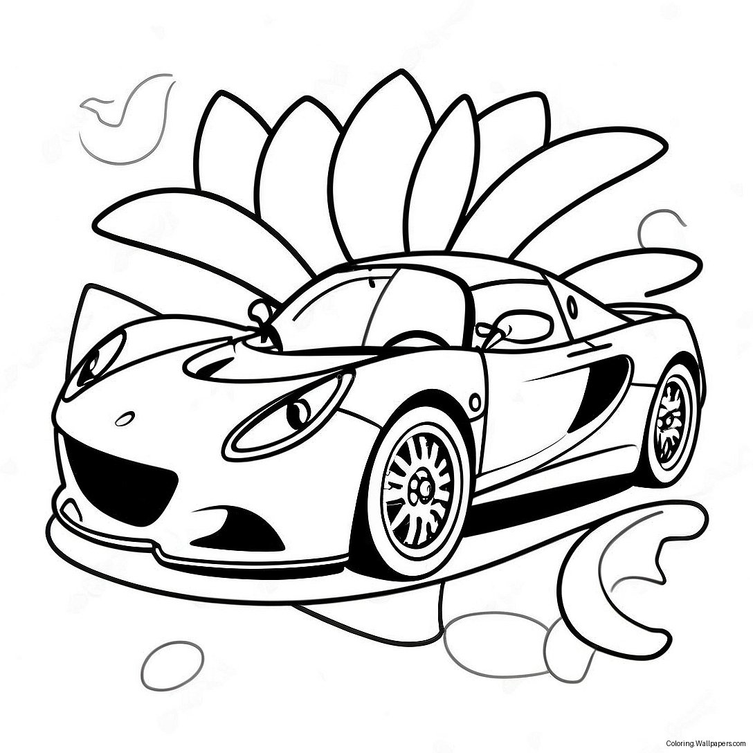 Lotus Car Coloring Page 51074