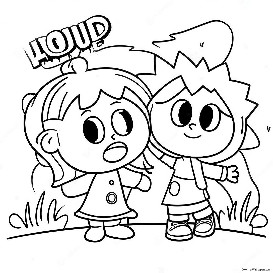 Loud House Coloring Page 1187