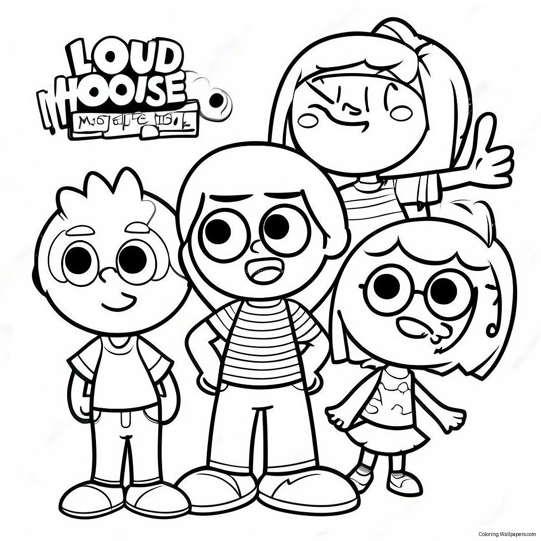 Loud House Family Fun Coloring Page 1177