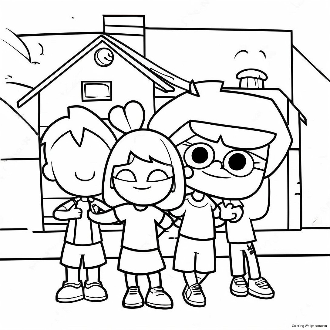 Loud House Family Fun Coloring Page 1180