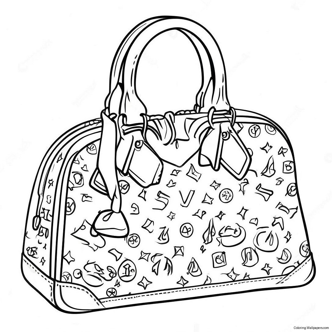 Раскраска Сумки Louis Vuitton 24294