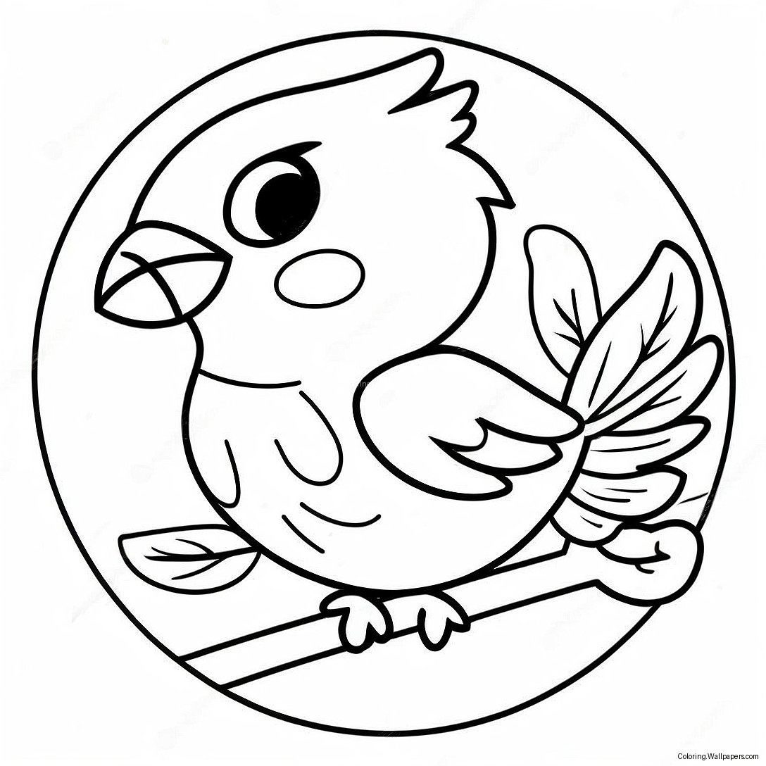 Louisville Cardinal Logo Coloring Page 48457