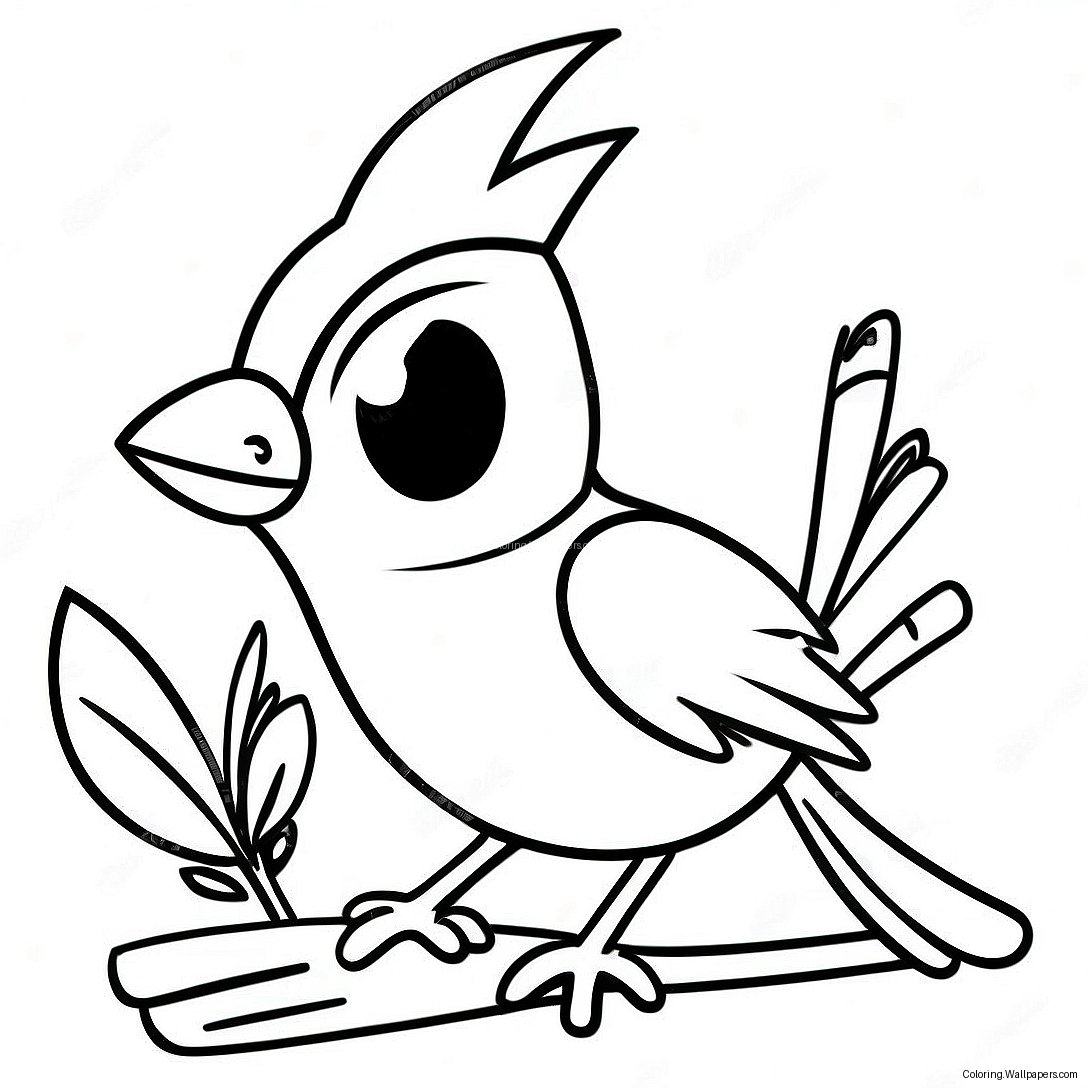 Louisville Cardinal Mascot Coloring Page 48454