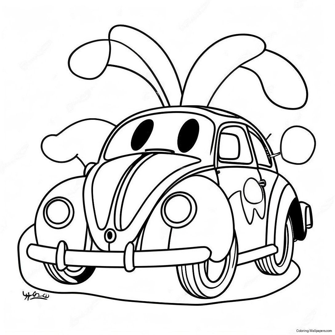 Love Bug Coloring Page 44897