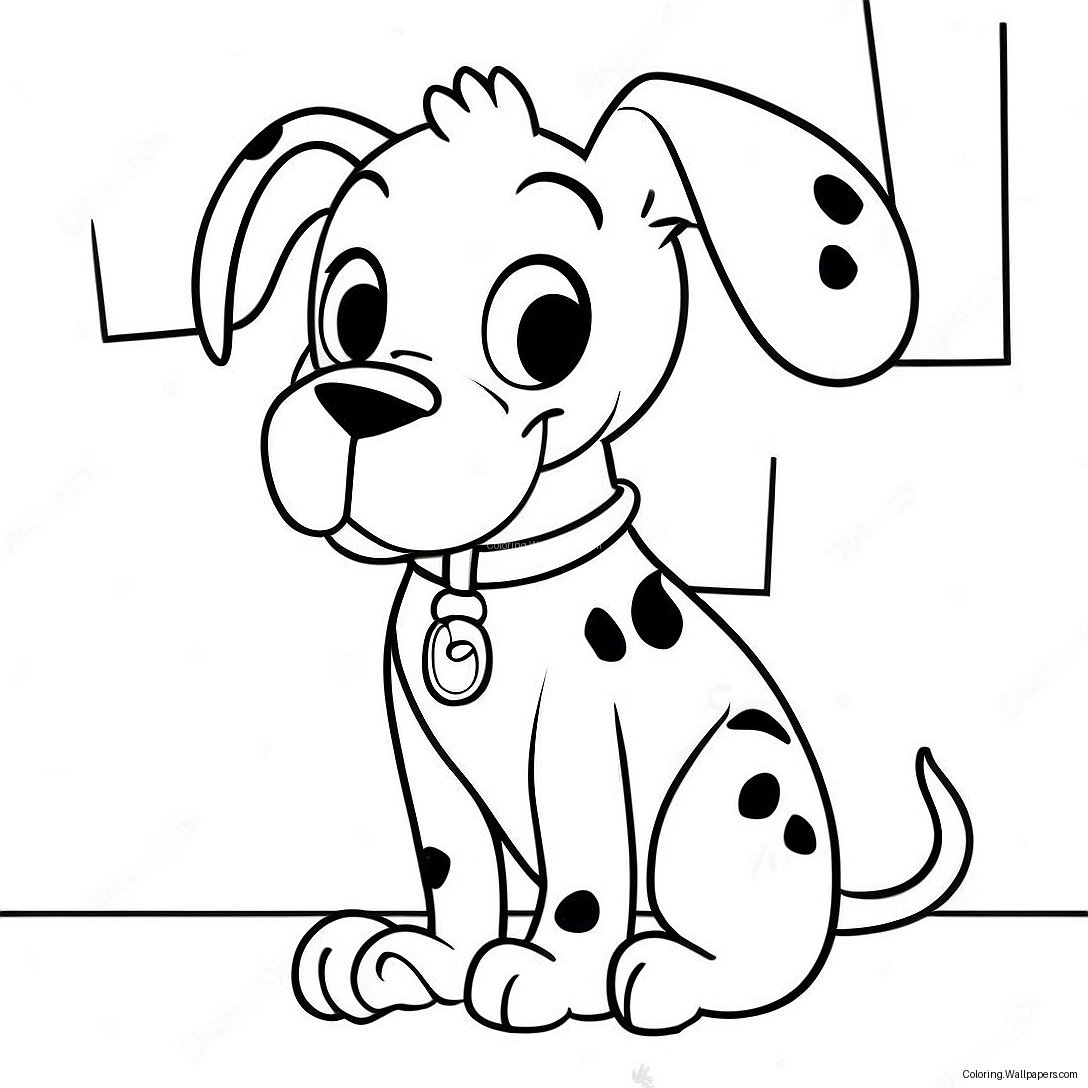 Lucky 101 Dalmatians Coloring Page 49764