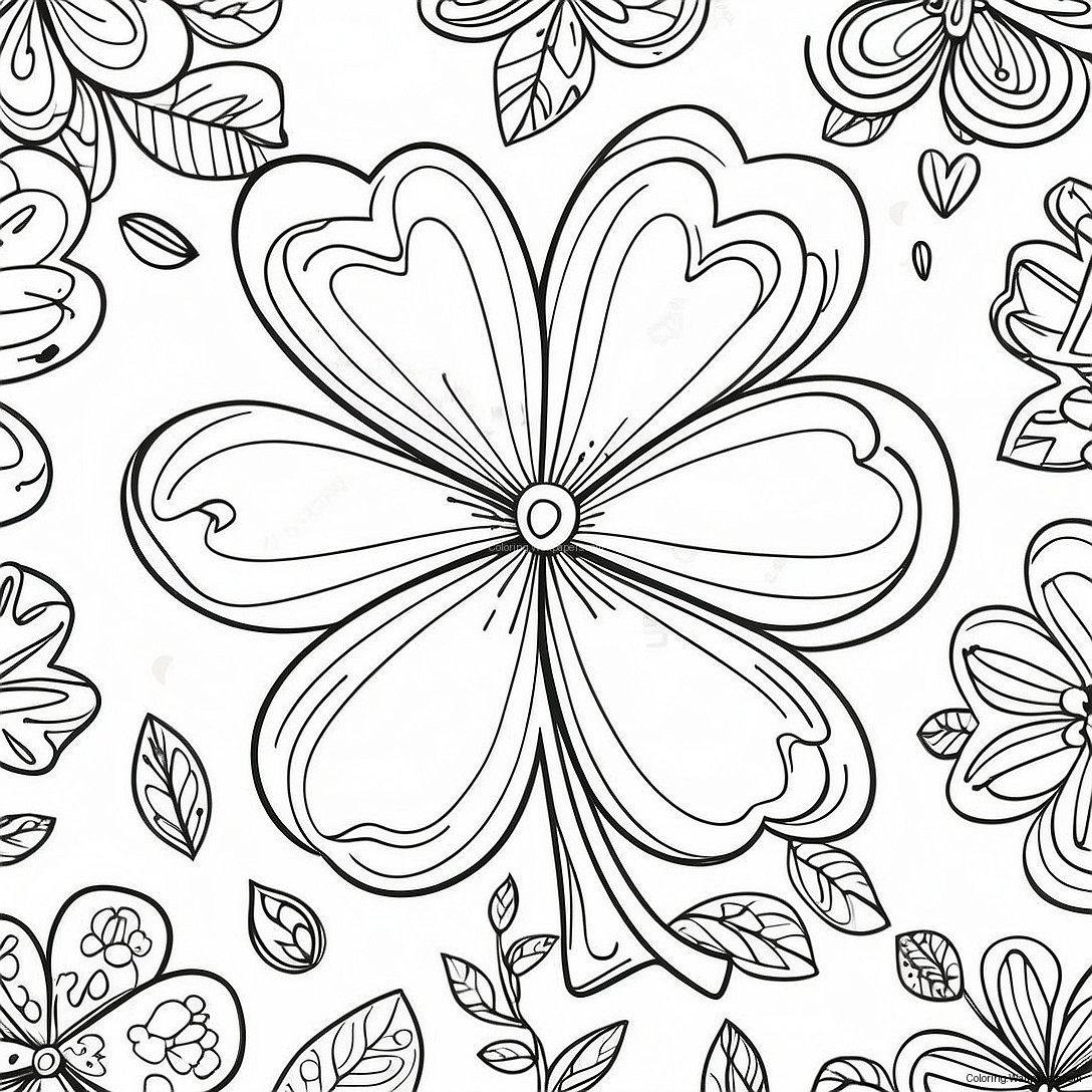 Lucky Clover Coloring Page 57168