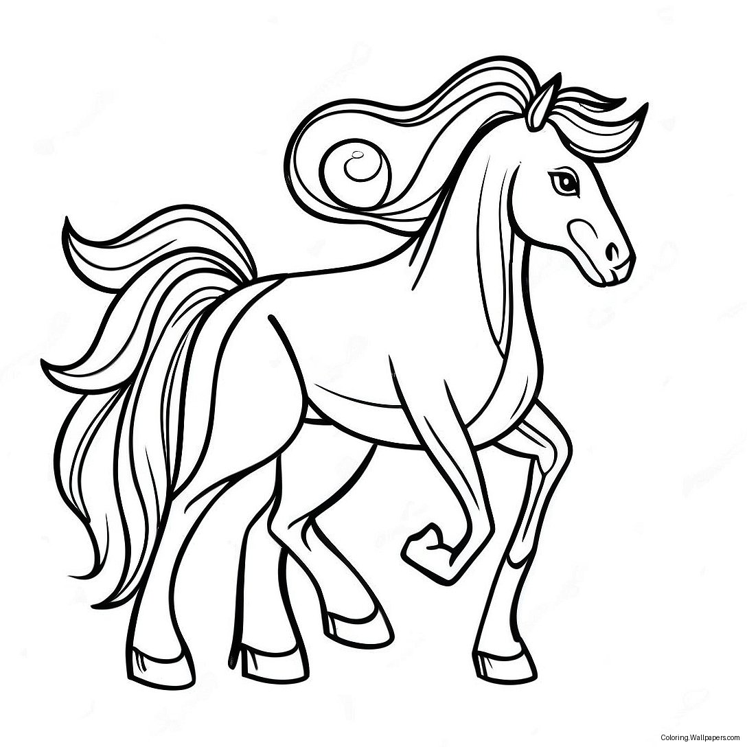 Lucky The Horse Spirit Untamed Coloring Page 37933