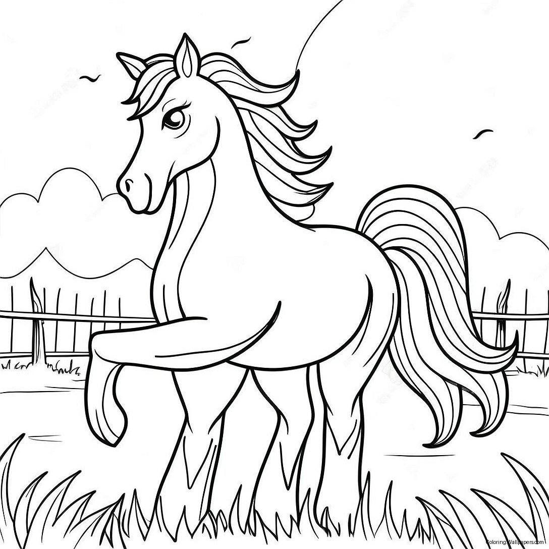 Lucky The Horse Spirit Untamed Coloring Page 37934