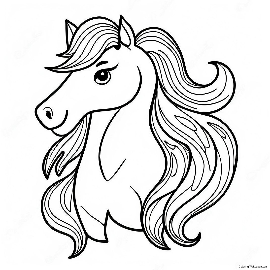 Lucky The Horse Spirit Untamed Coloring Page 37936