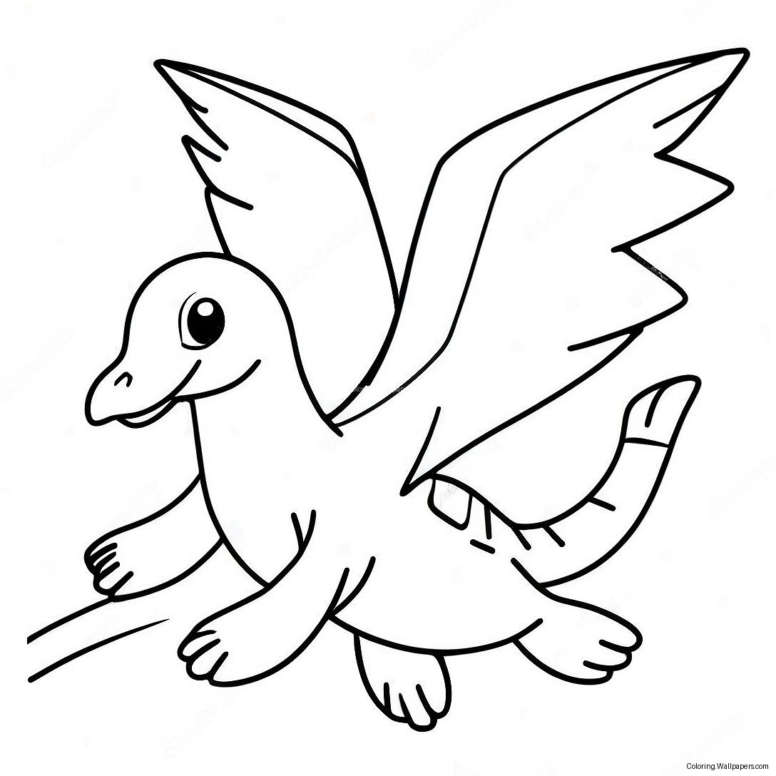 Lugia Flying High Coloring Page 45783