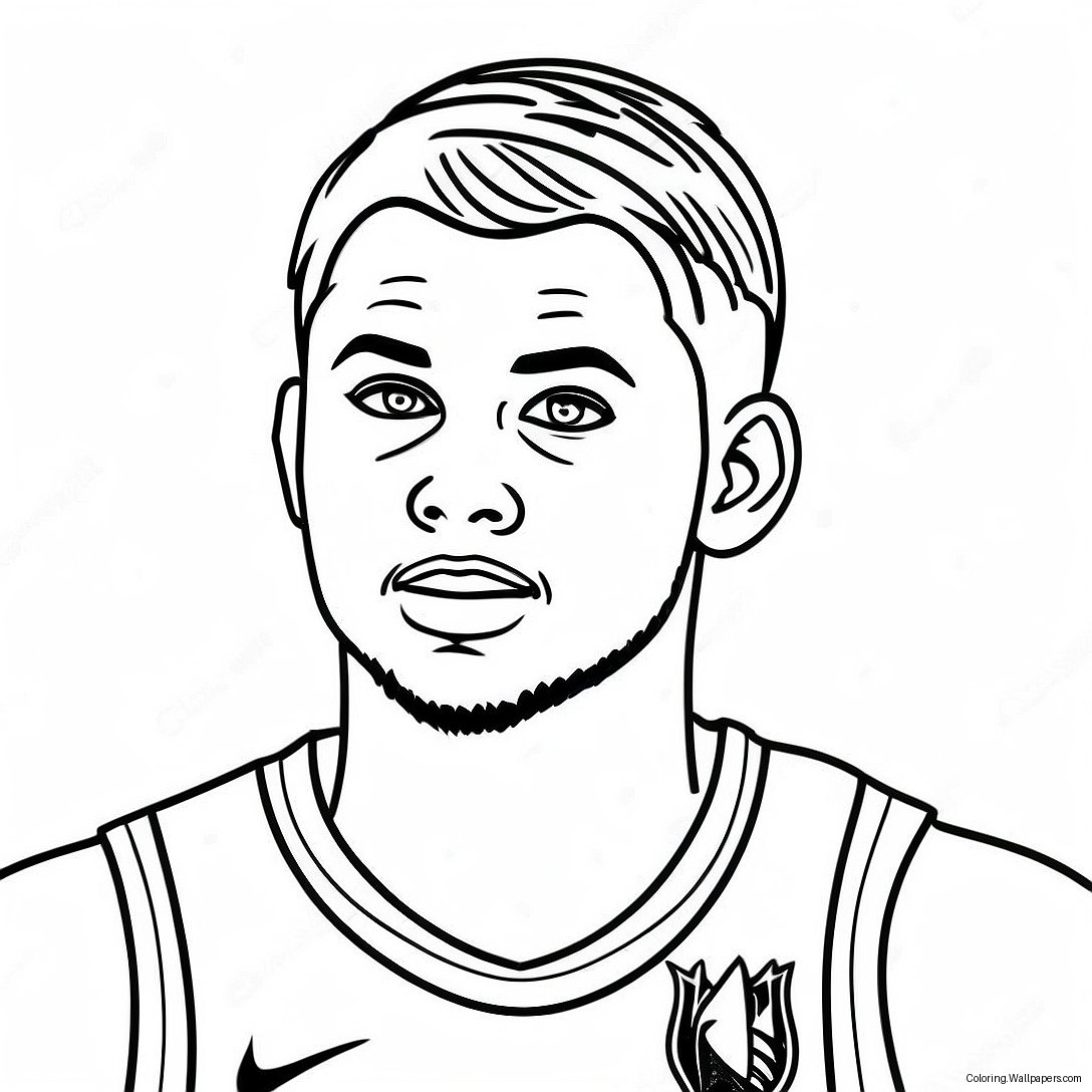 Luka Doncic Coloring Page 32047