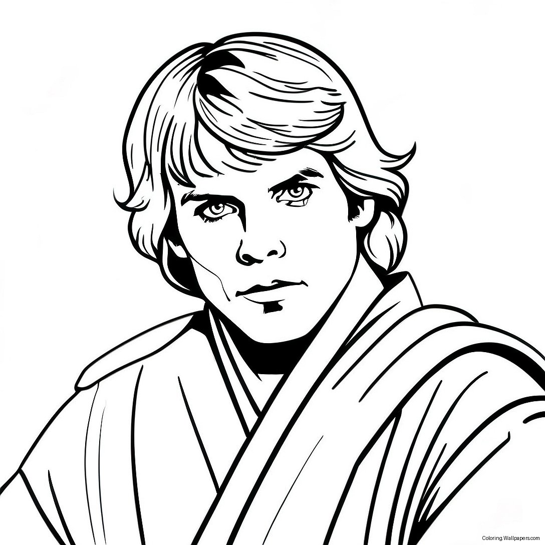 Luke Skywalker Klassinen Värittämissivu 11763