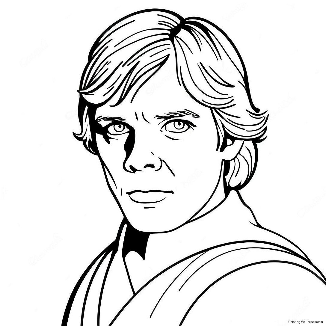 Luke Skywalker Klassinen Värittämissivu 11764