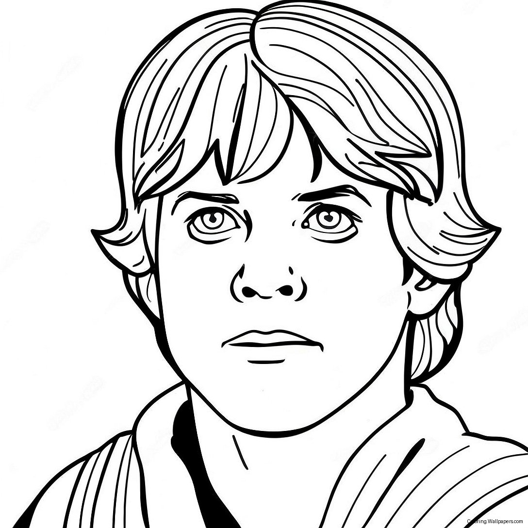 Luke Skywalker Coloring Page 46112