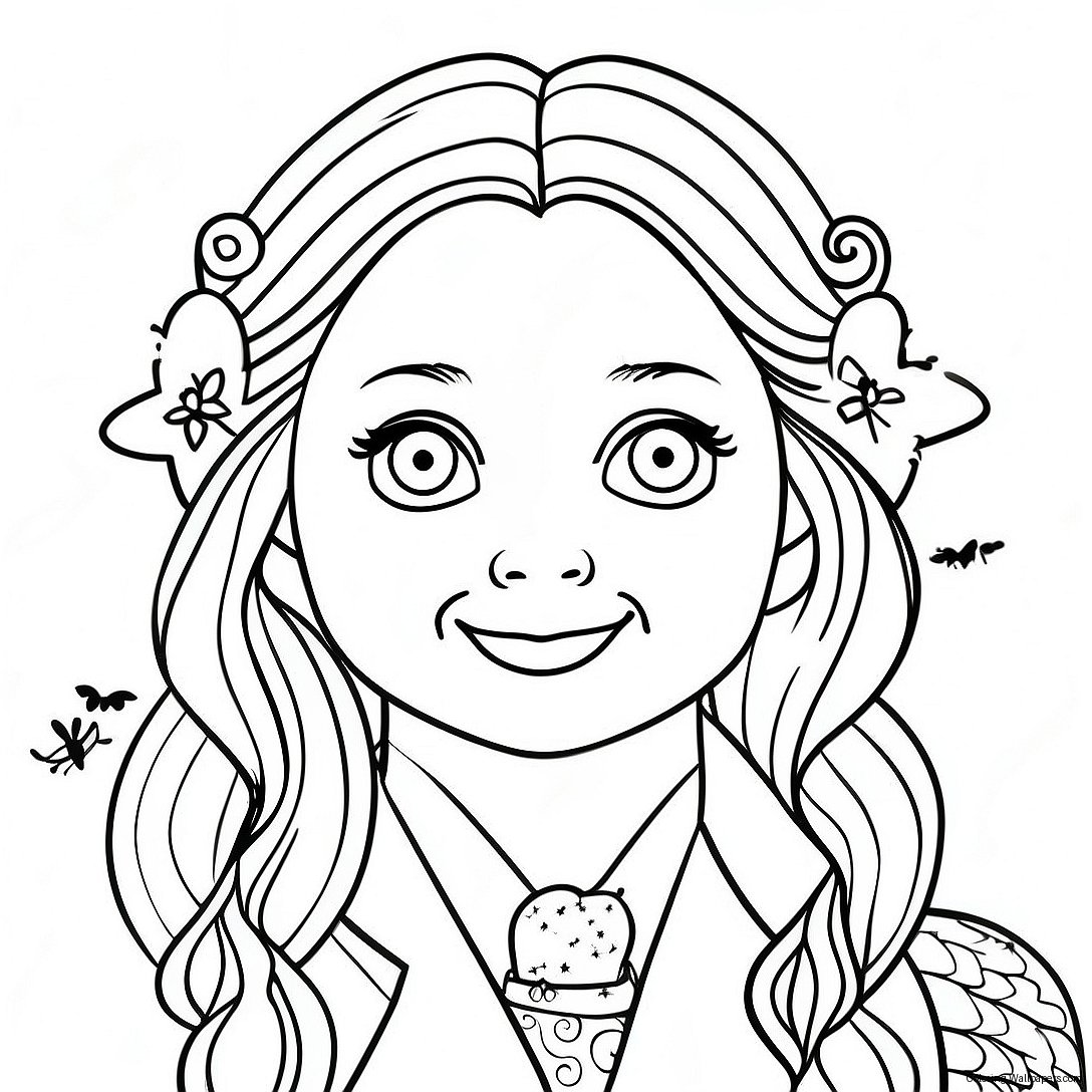 Luna Lovegood Magische Wezens Kleurplaat 50539