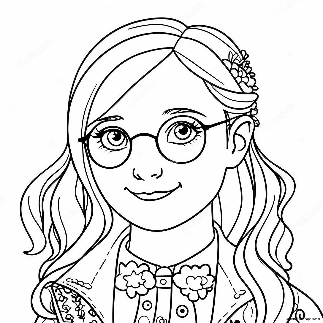 Luna Lovegood Quibbler Cover Coloring Page 50533