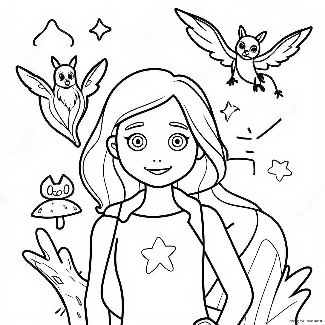 Luz With Magical Creatures Coloring Page 48184