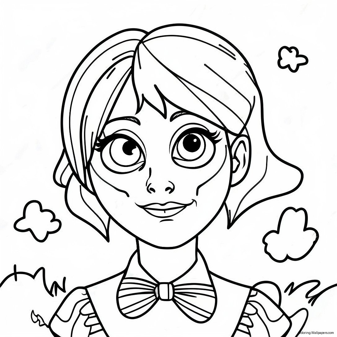 Lydia Deetz Beetlejuice Coloring Page 49678