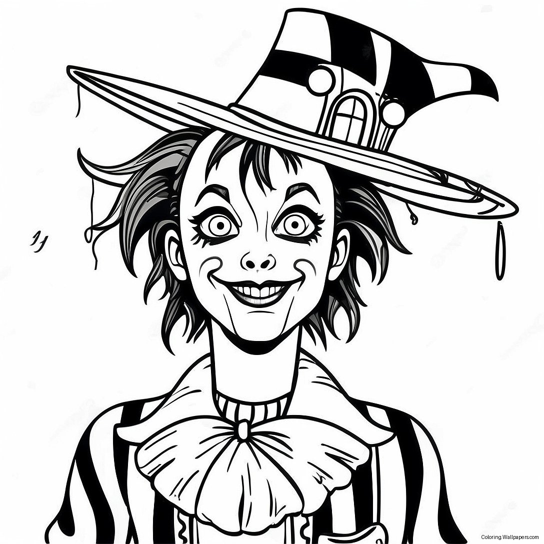 Lydia Deetz Beetlejuice Coloring Page 49680