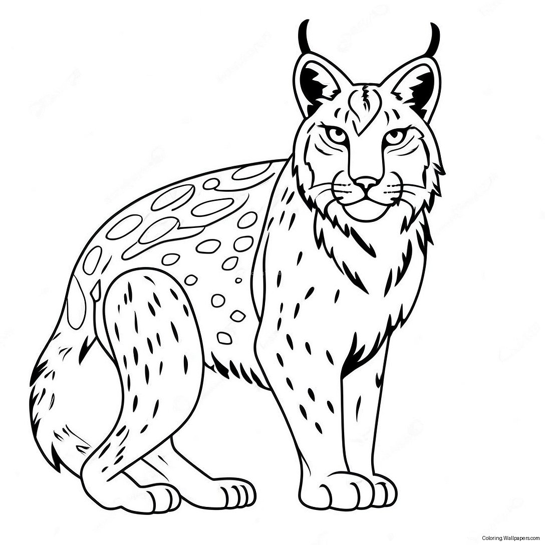 Página Para Colorear De Lince 25750