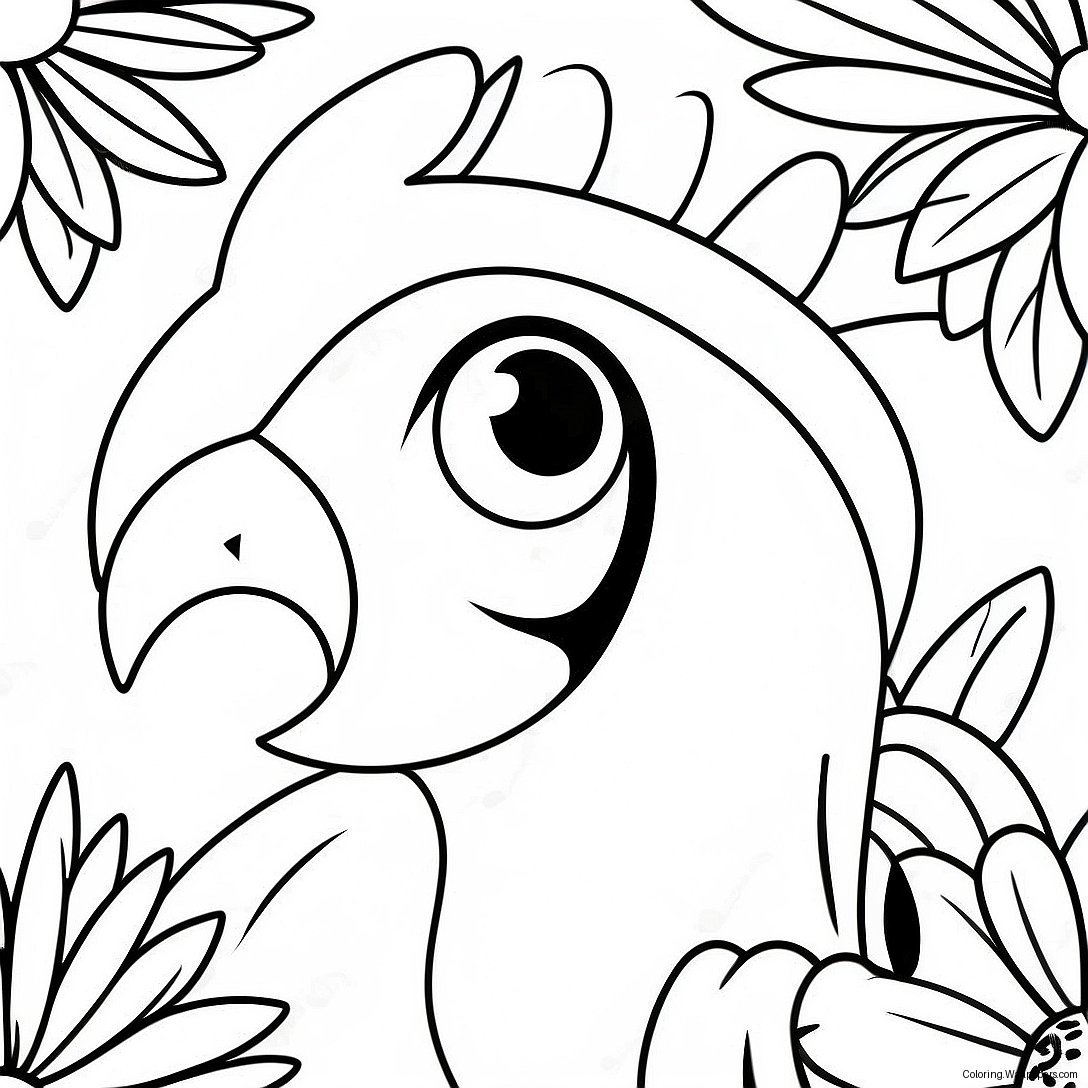 Macaw Coloring Page 19902