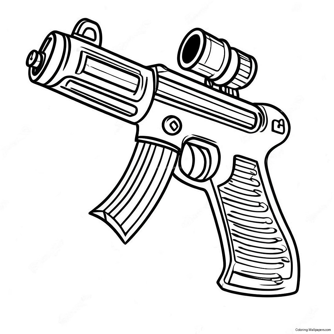 Machine Gun Coloring Page 35550