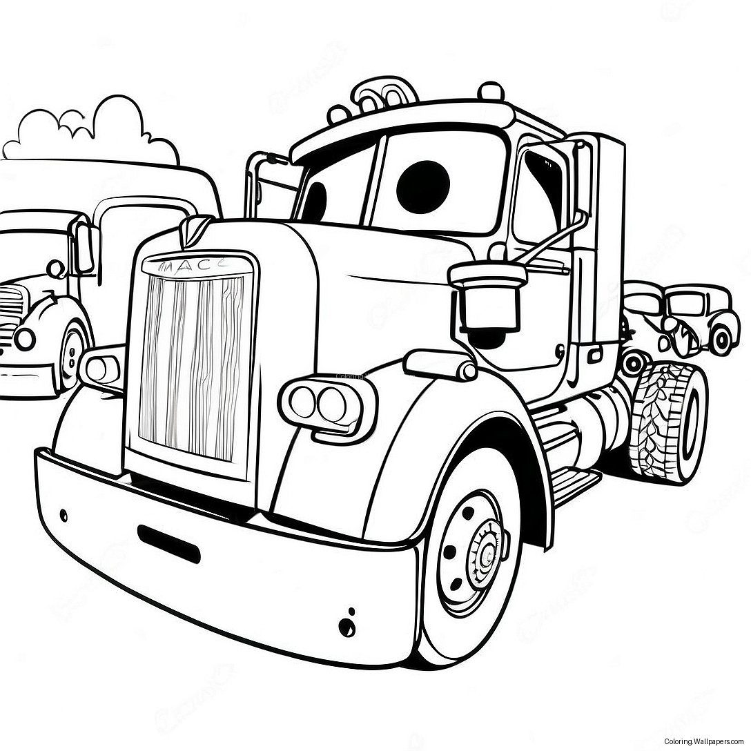 Mack Cars Coloring Page 58300