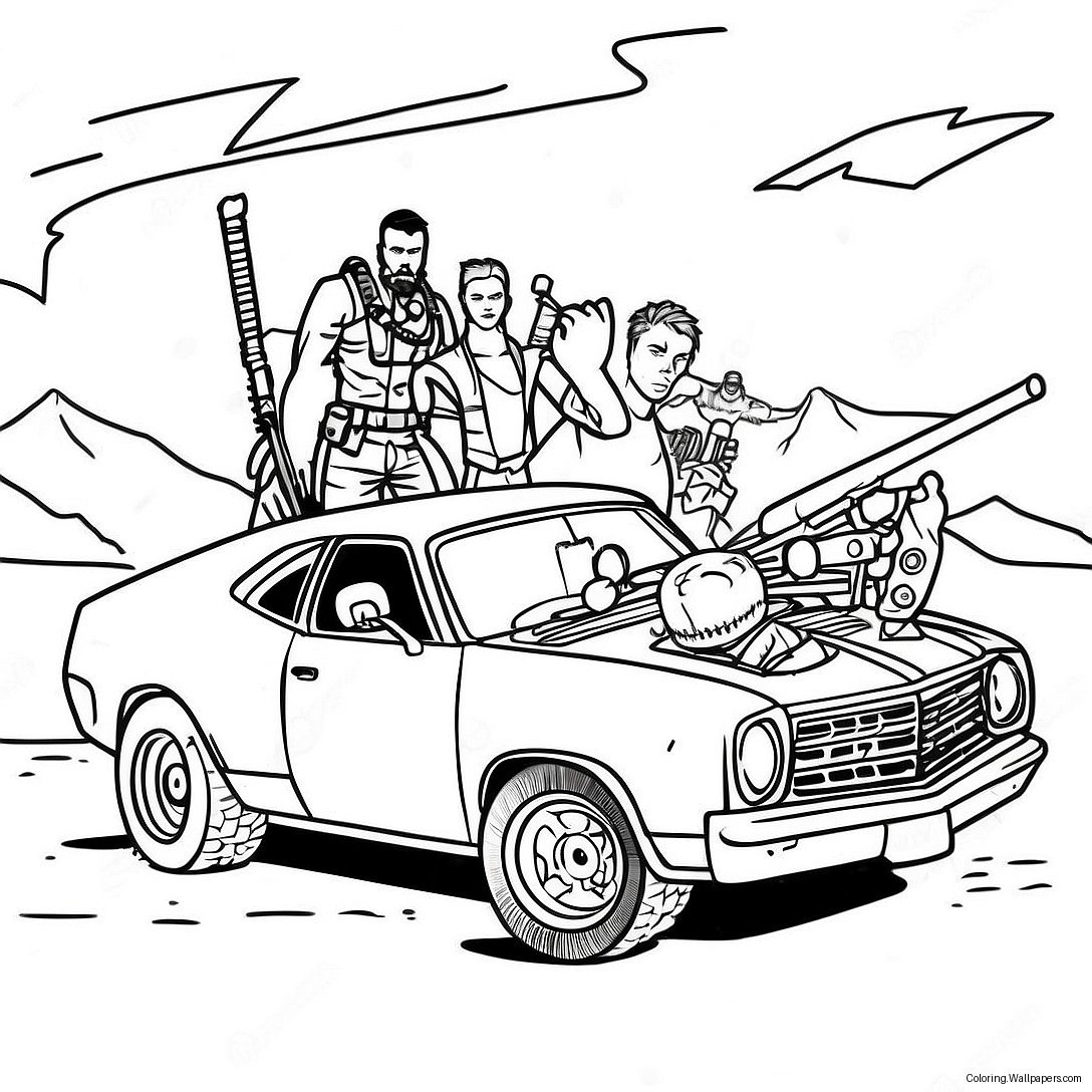 Mad Max Fury Road Ausmalbild 41756