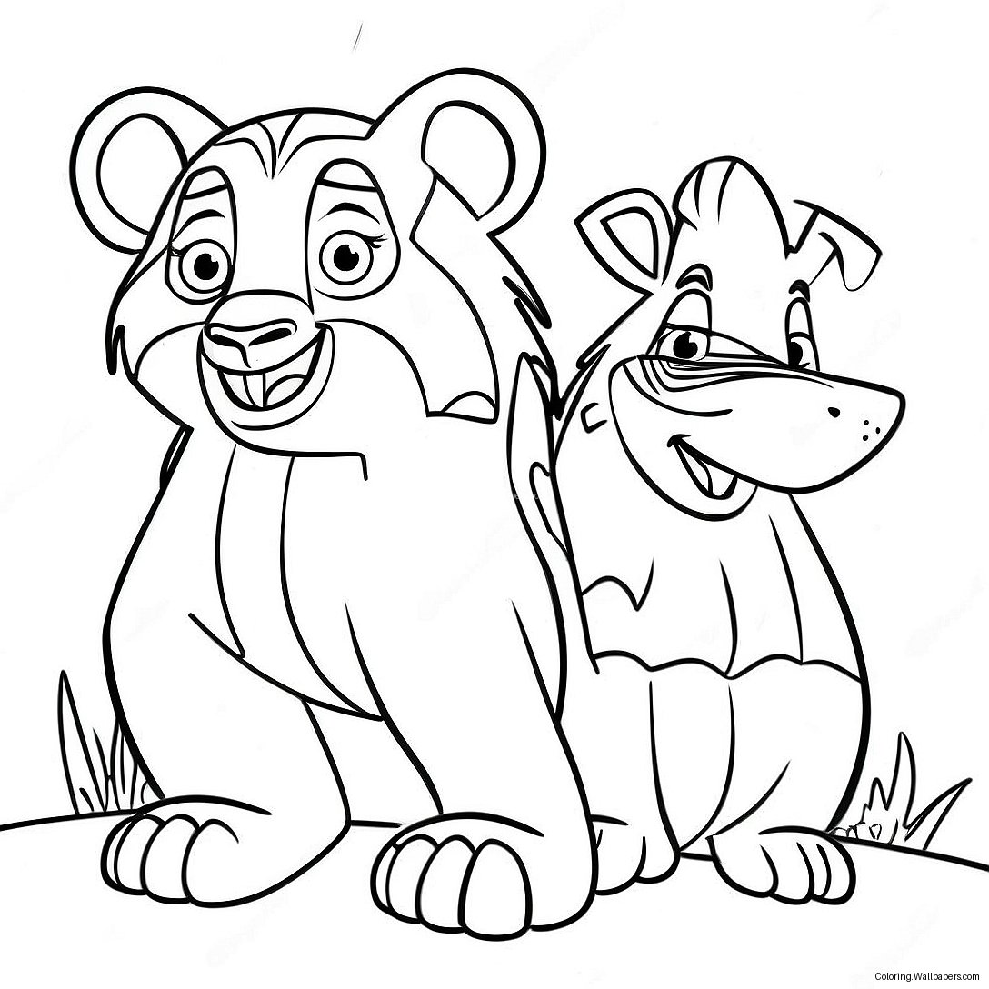 Madagascar 3 Coloring Page 32677