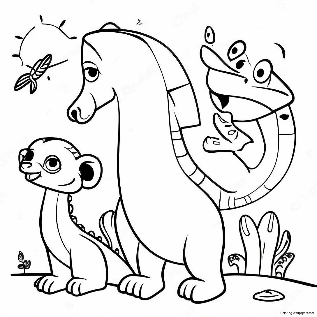 Madagascar Animals Coloring Page 3857