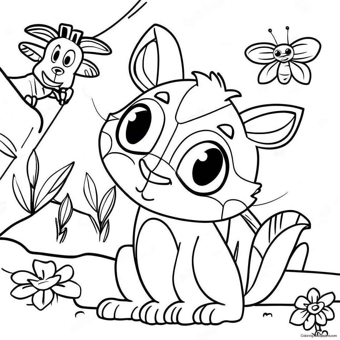 Madagascar Animals Coloring Page 3860