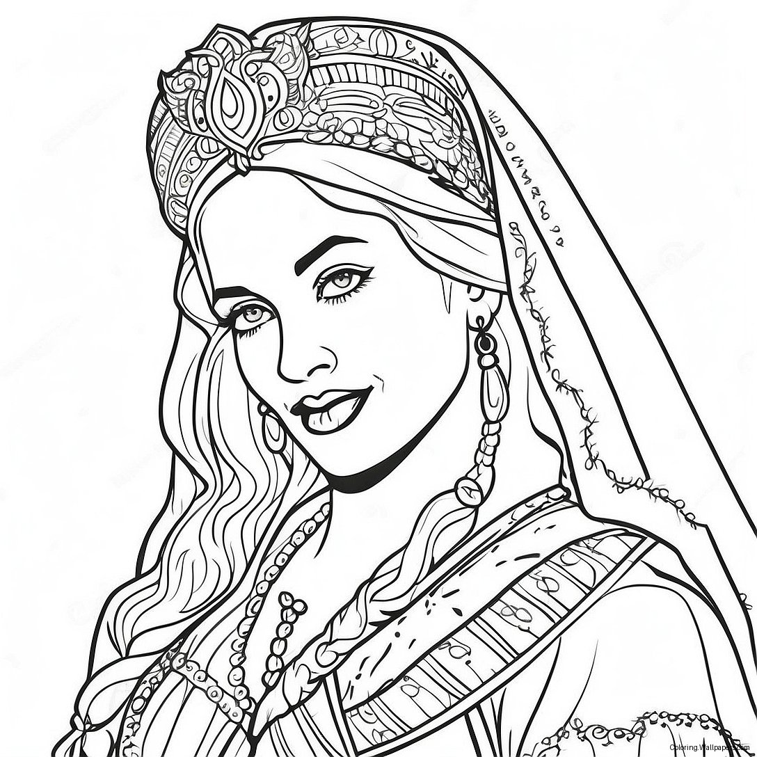 Madonna Iconic Outfit Coloring Page 38674