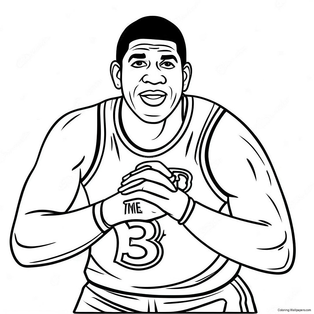 Magic Johnson I Aksjon Fargeleggingsark 35622