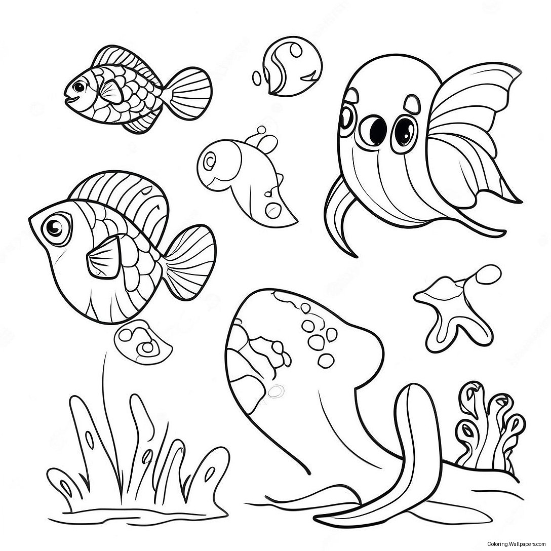 Magical Atlantis Creatures Coloring Page 57164