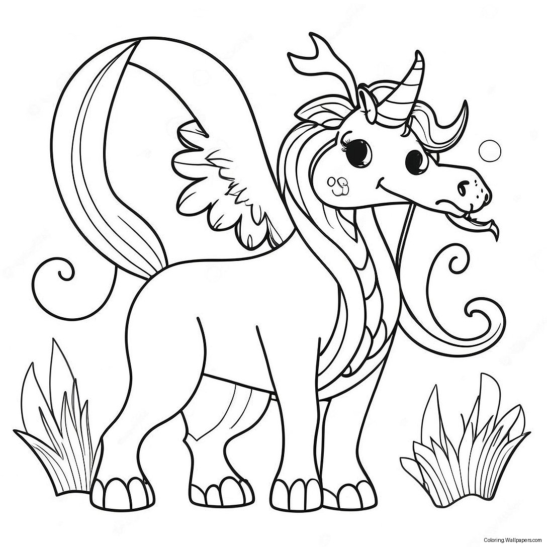 Magical Creatures Coloring Page 32767