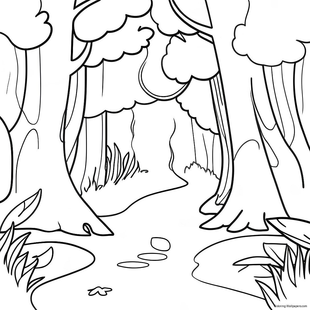 Magical Forest Coloring Page 5306